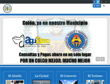 Tablet Screenshot of municipiocolon.gob.pa